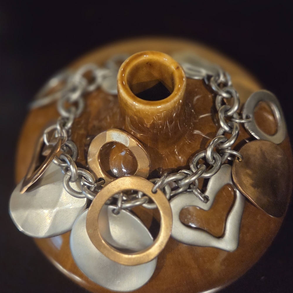 Elegant Mixed Metal Bracelet By Chico's, 7"